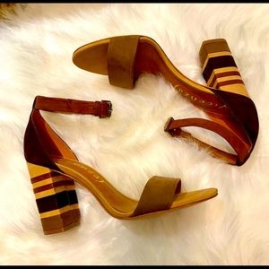 Anthropologie Vicenza Suede Heels